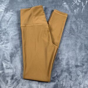 Athleta Women's Ribbed Elation Tights Camel Brown Size Small